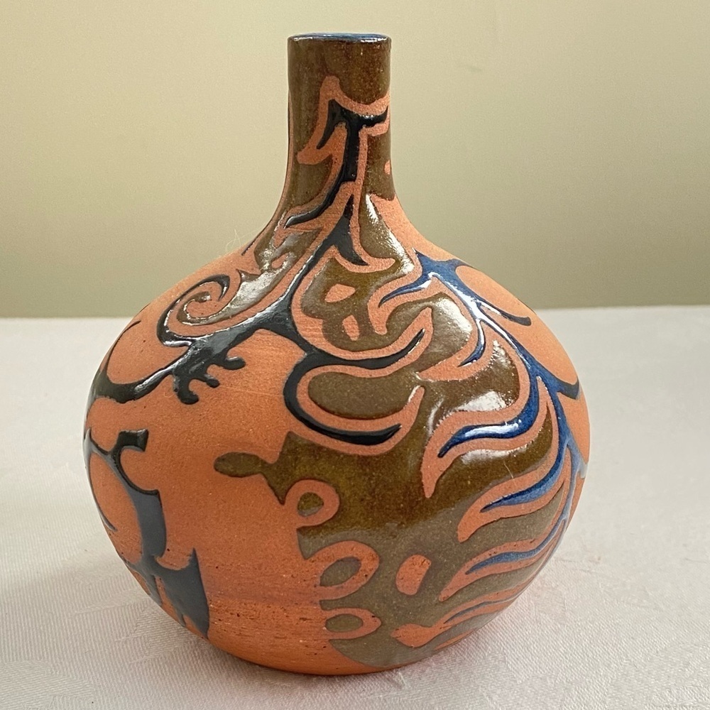 Vintage Studio Art Pottery Hand Thrown Earthenware Vase
